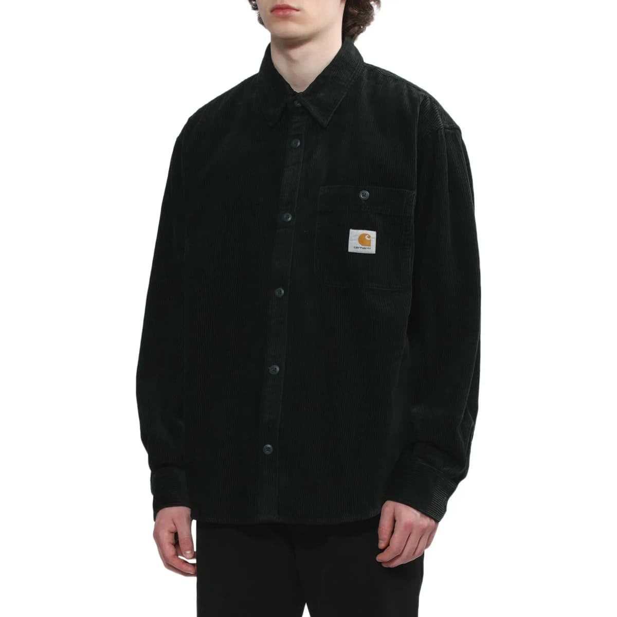 Carhartt WIP Corduroy Logo-patch Cotton Shirt 3