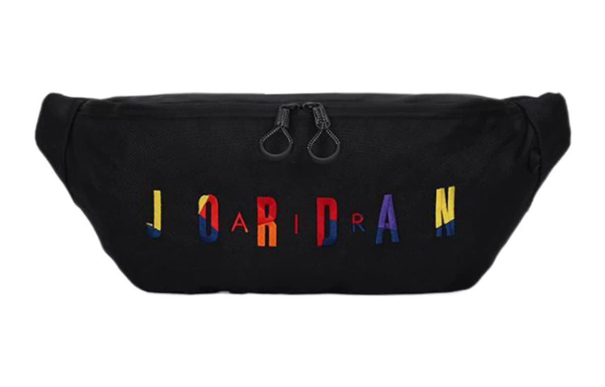 Jordan Polyester Crossbody Bag, Fanny Pack Regular Unisex Black