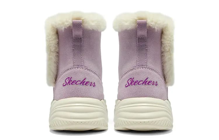 Skechers Cushioning Warm Crew Kids' Boots Purple Teenagers 5