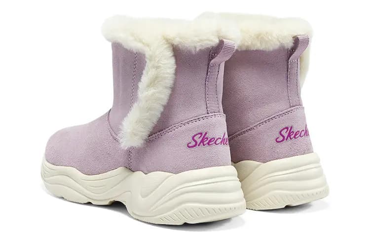 Skechers Cushioning Warm Crew Kids' Boots Purple Teenagers 4