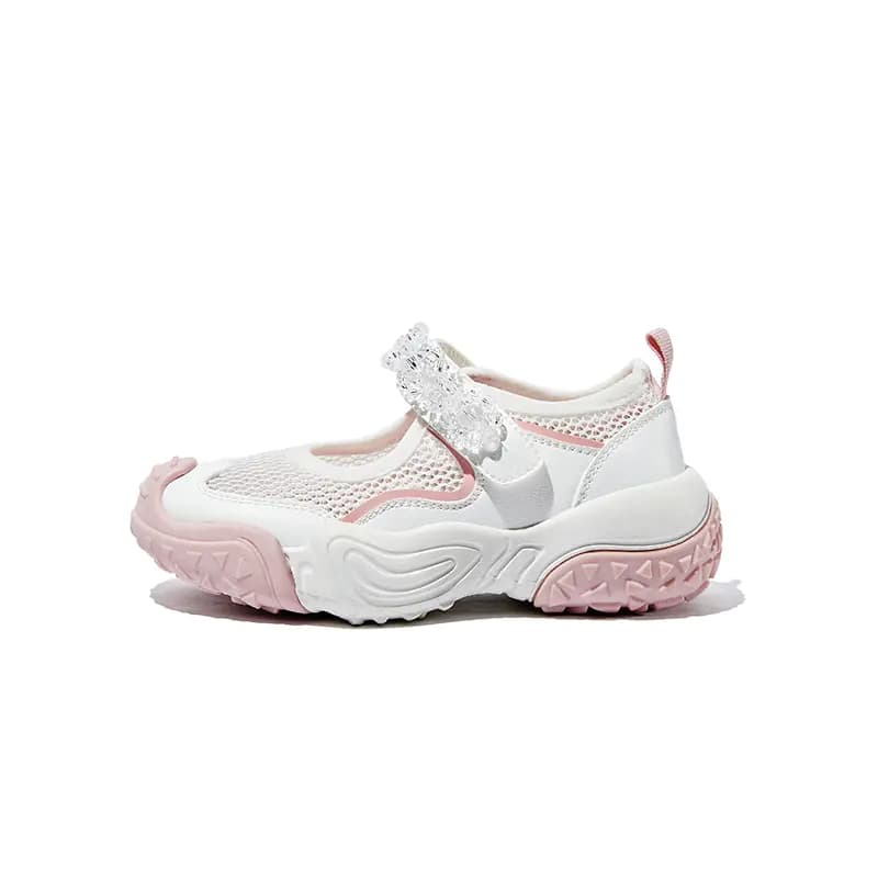Snoffy Children's Sandals White Pink Kids'