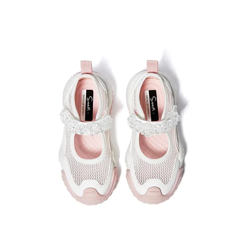 Snoffy Children's Sandals White Pink Kids' 3