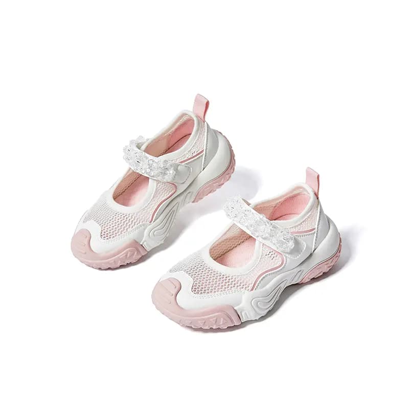 Snoffy Children's Sandals White Pink Kids' 5