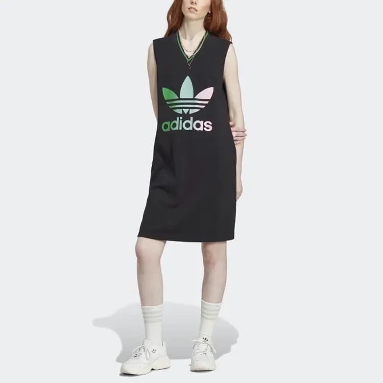 Adidas Originals Sleeveless Dresses Women's Black 2