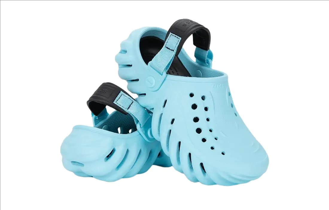 Crocs Echo Clog K Slip-Resistant Anti-Kick Children's Sandals Blue Kids' 2