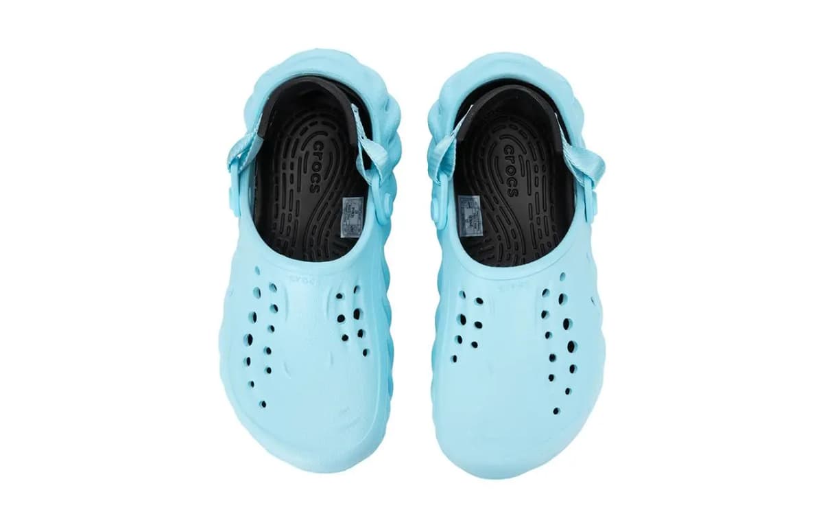 Crocs Echo Clog K Slip-Resistant Anti-Kick Children's Sandals Blue Kids' 3