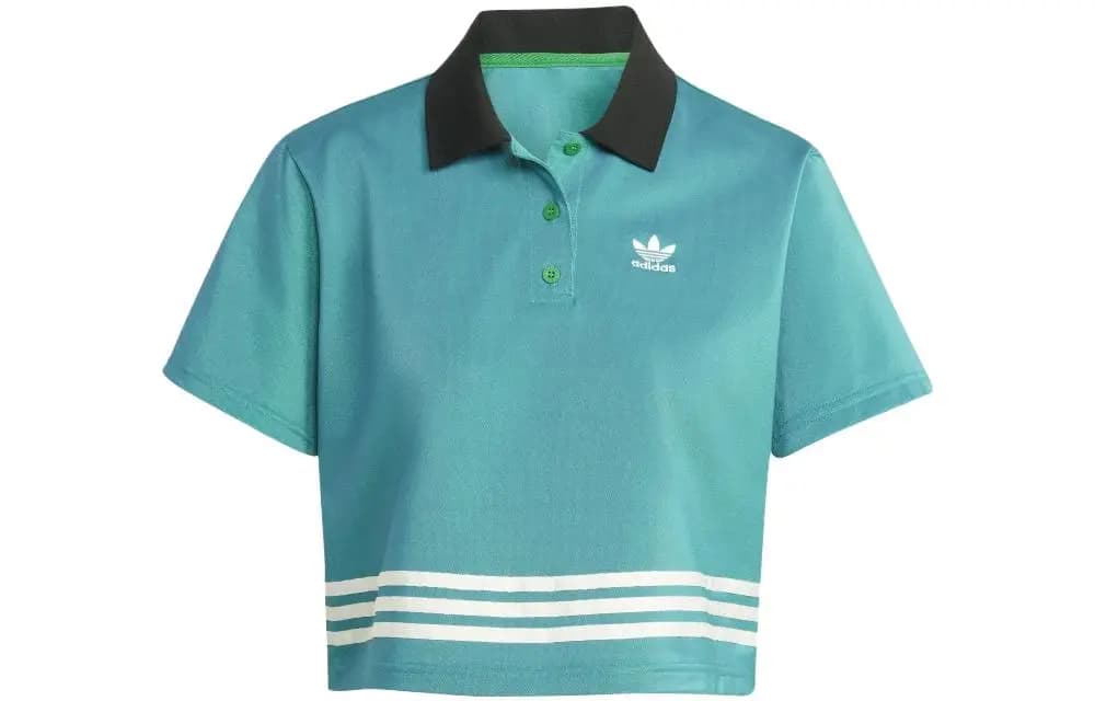 Adidas Originals Adicolor 70s Qadın Polo Köynəyi Yaşıl