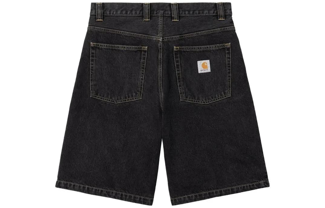 Carhartt WIP Logo patch Wide leg Denim Şort 2