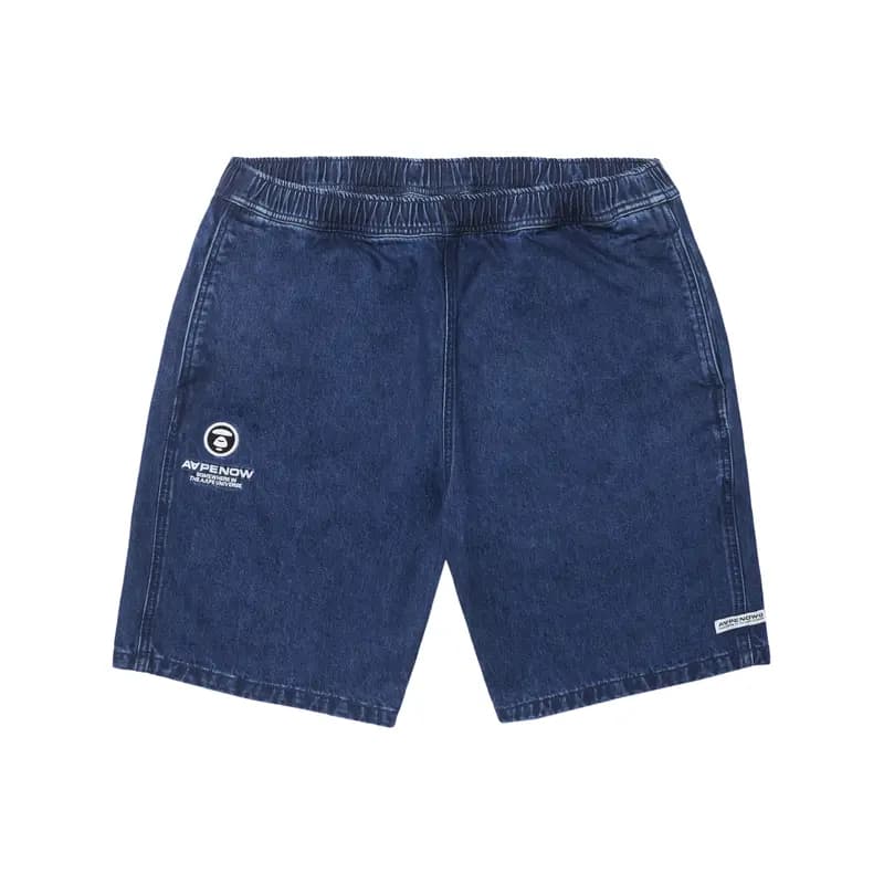 Aape SS23 Ape Head Logo Embroidered Casual Denim Shorts Men's 3