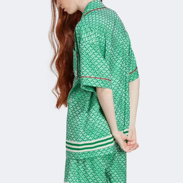 adidas originals Adicolor 70s Satin Shirt Green 3