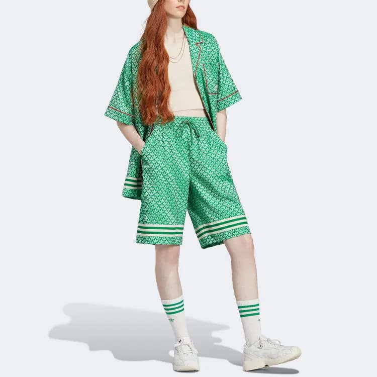 adidas originals Adicolor 70s Satin Shirt Green 4