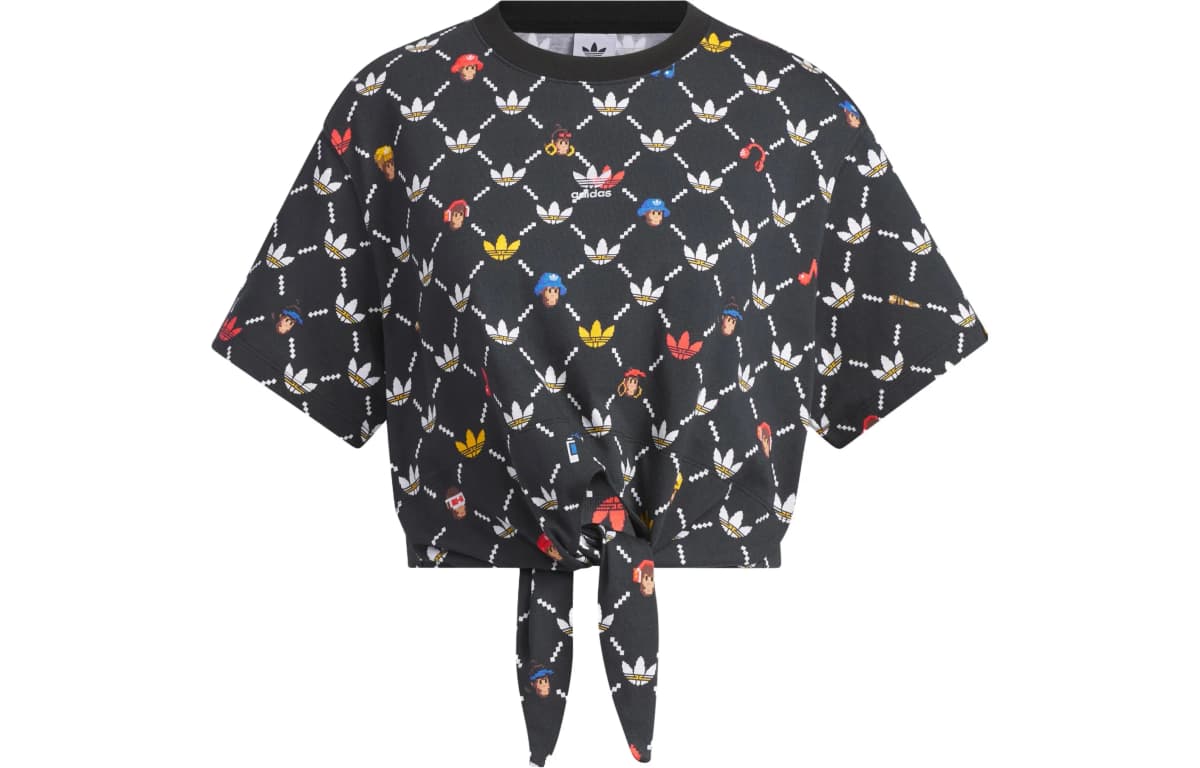 Adidas Originals MONKEY KINGDOM Qadın Crop Top Qara