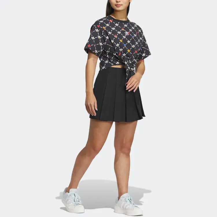 Adidas Originals MONKEY KINGDOM Qadın Crop Top Qara 4