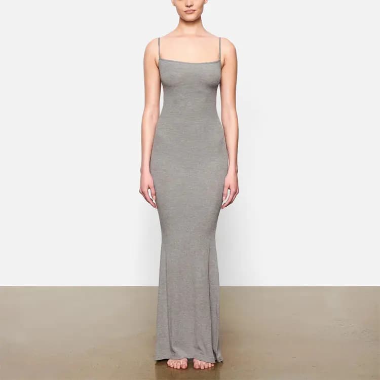 Skims Slip Dresses Women's Heather Gray 2