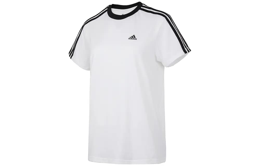 Adidas Essentials 3-Stripes Qadın T-Shirt Ağ