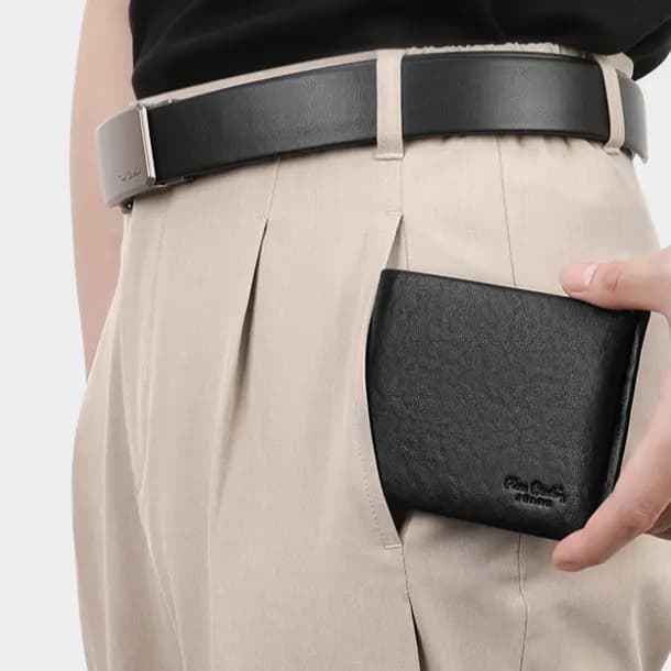 PIERRE CARDIN Dəri Kişi Pul kisəsi Qara 60