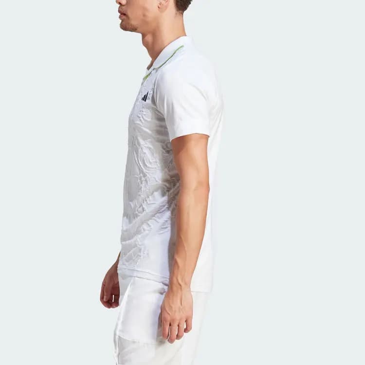 Adidas AEROREADY Kişi Polo Köynəyi Ağ 6