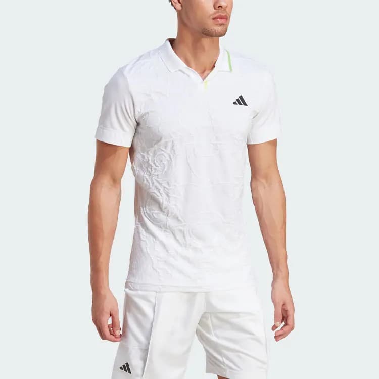 Adidas AEROREADY Kişi Polo Köynəyi Ağ 4