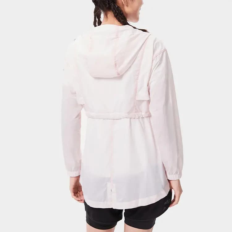 Columbia Color-Block Outdoor Cinched Hooded Long Sleeve Breathable Sun Protection Jacket Women's Pink 5