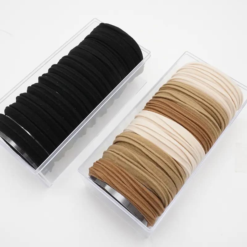 VERENA REINE Maillard Hair Accessories Coffee Hair Ties Set 10pcs Elegant Simple High Elasticity Hair Friendly Hair Bands Daily Versatile Women's 8