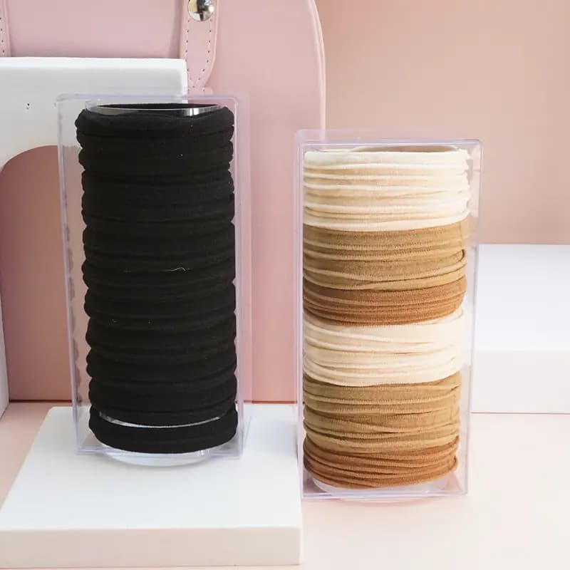 VERENA REINE Maillard Hair Accessories Coffee Hair Ties Set 10pcs Elegant Simple High Elasticity Hair Friendly Hair Bands Daily Versatile Women's 2