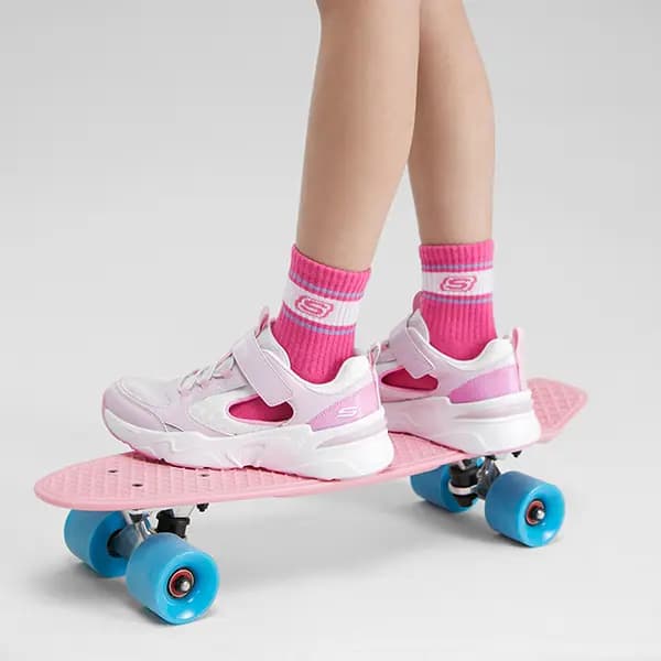 Skechers Uşaq Sandalı Ağ/Çəhrayı 8