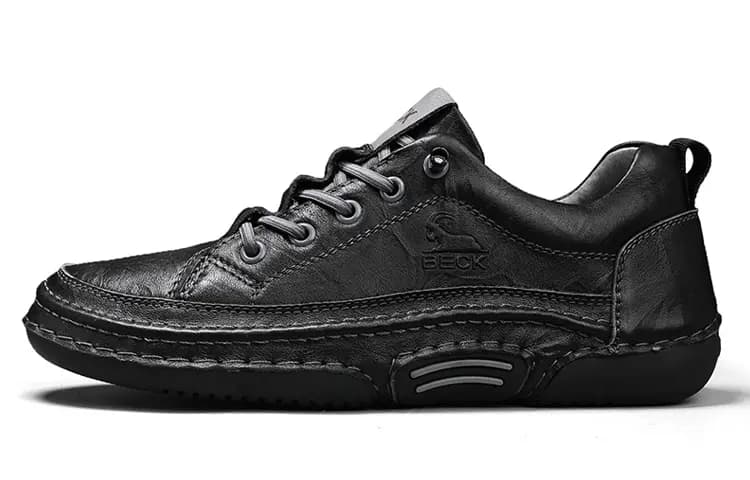 Gongyang BECK Genuine Leather Versatile Sports Nappa Grain Casual Skate Shoes Men's