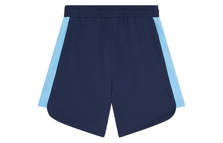 New Balance Kids' Color-Block Elastic Waist Loose Casual Shorts Boys' Girls' Blue 2