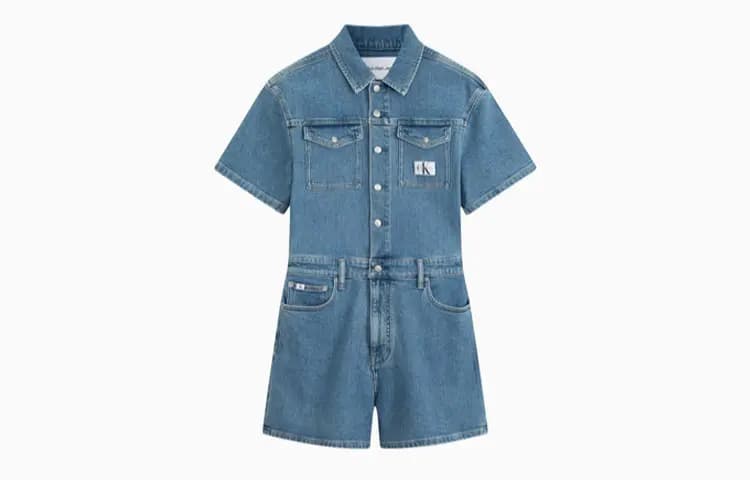 CK/Calvin Klein Qadın Denim Şortu Mavi
