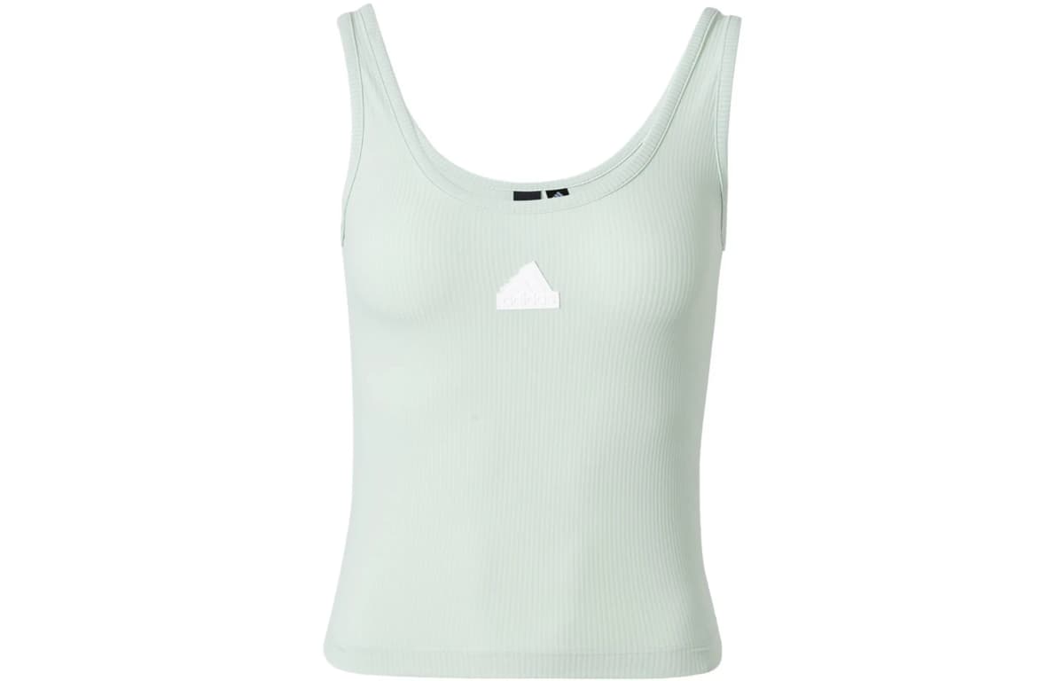 Adidas Sleeveless Sports Shirts Women's Linen Green