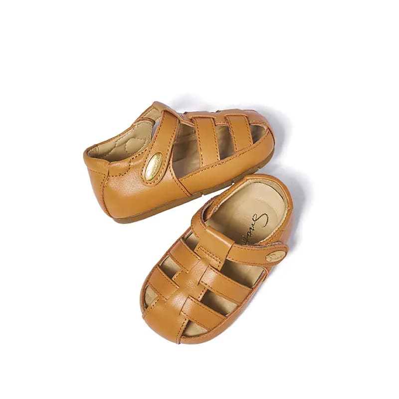 Snoffy Baby & Toddler Shoes White Brown Infant And Toddler 6