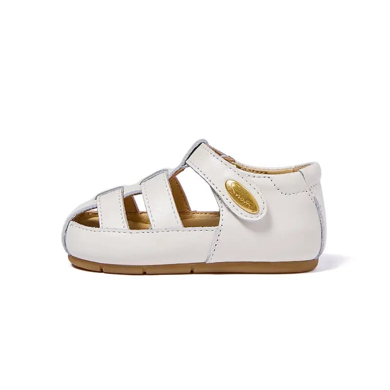 Snoffy Baby & Toddler Shoes White Brown Infant And Toddler 8