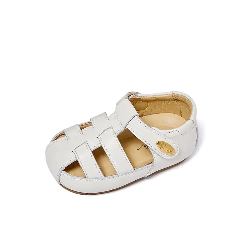 Snoffy Baby & Toddler Shoes White Brown Infant And Toddler 9