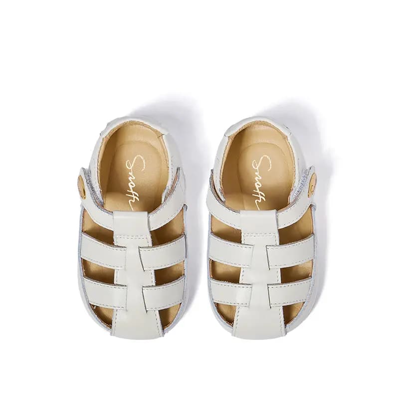 Snoffy Baby & Toddler Shoes White Brown Infant And Toddler 10