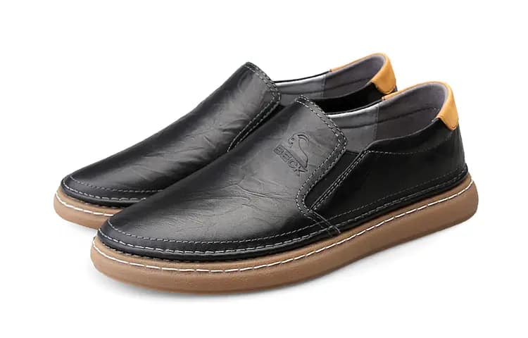 BECK Genuine Leather Slip-On Soft Sole Business Casual Shoes Men's 3