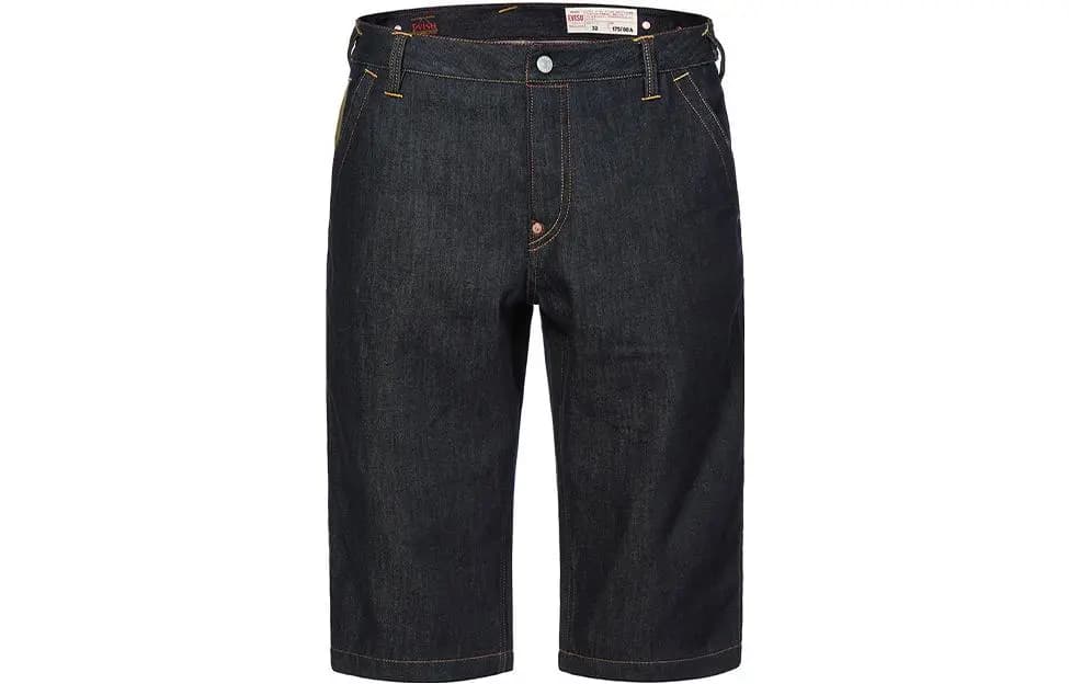 EVISU Seagull Print Multi-Pocket 7-Inch Denim Shorts Men's Denim Blue 2