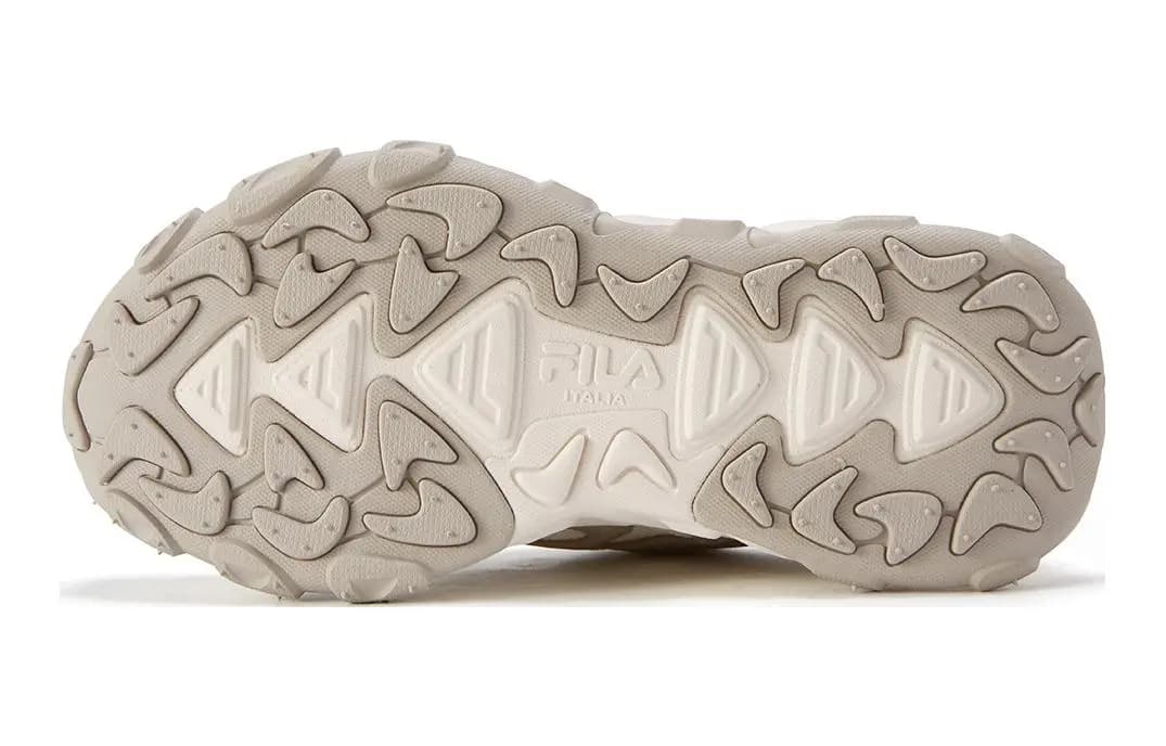 FILA KIDS Performance Anti-Kick Cushioning Low-Top Kids' Outdoor Shoes Birch Tree Brown Cream White Teenagers 5