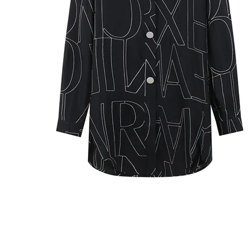 ARMANI EXCHANGE SS23 Qadın Köynəyi Qara 5