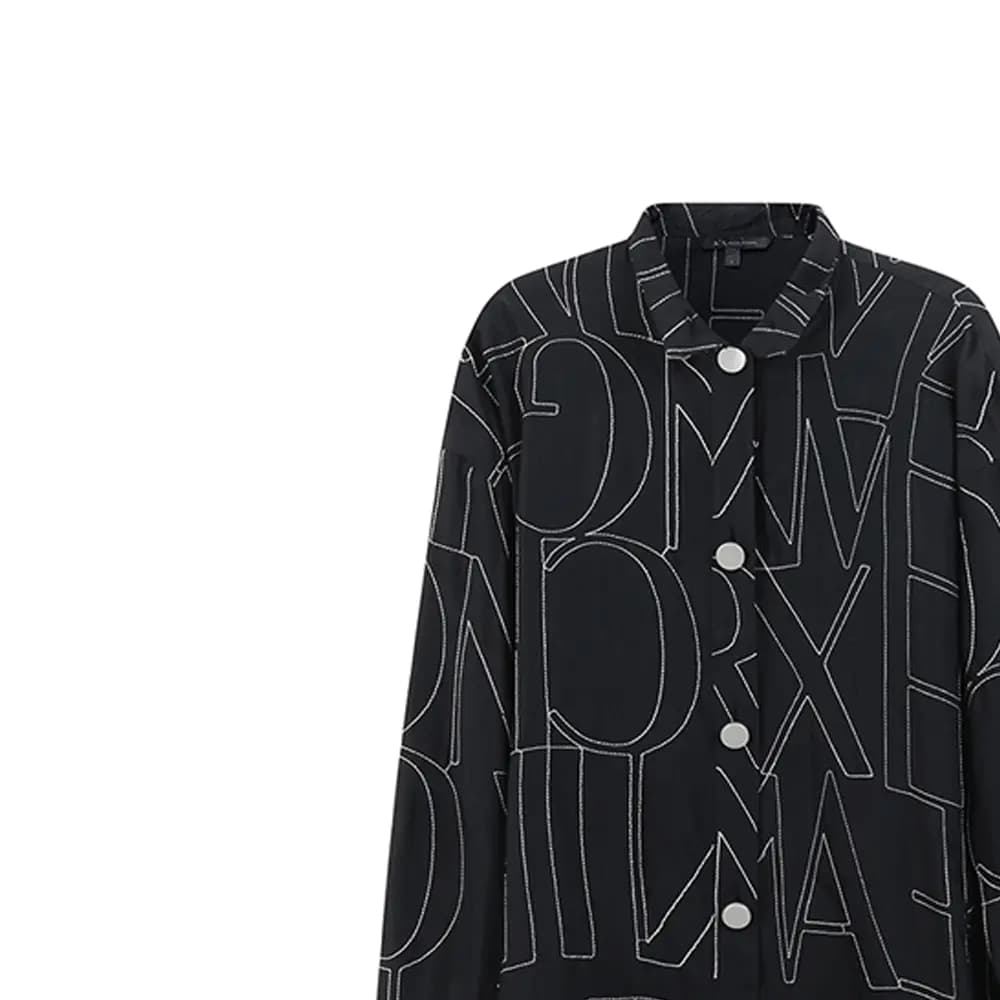 ARMANI EXCHANGE SS23 Qadın Köynəyi Qara 4