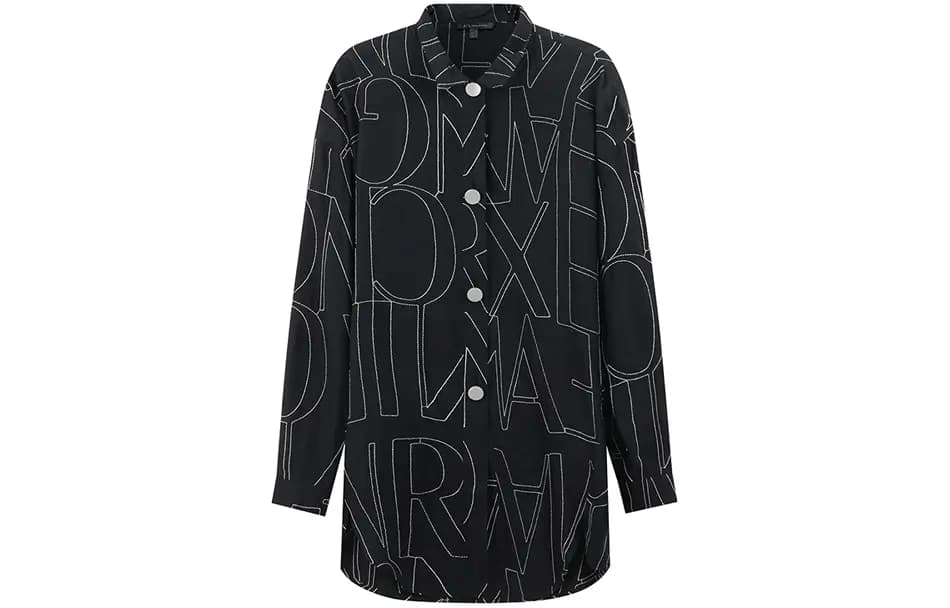 ARMANI EXCHANGE SS23 Qadın Köynəyi Qara