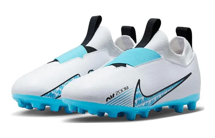 Nike Air Zoom Vapor 15 Academy HG Uşaq Futbol Ayaqqabısı Mavi/Ağ 3