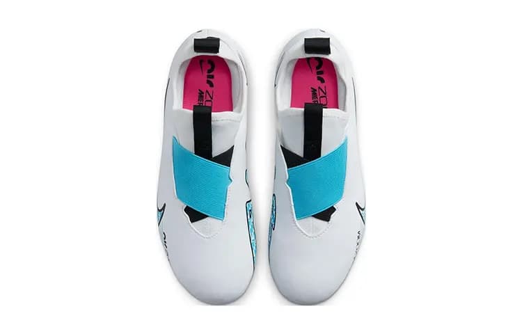 Nike Air Zoom Vapor 15 Academy HG Uşaq Futbol Ayaqqabısı Mavi/Ağ 4