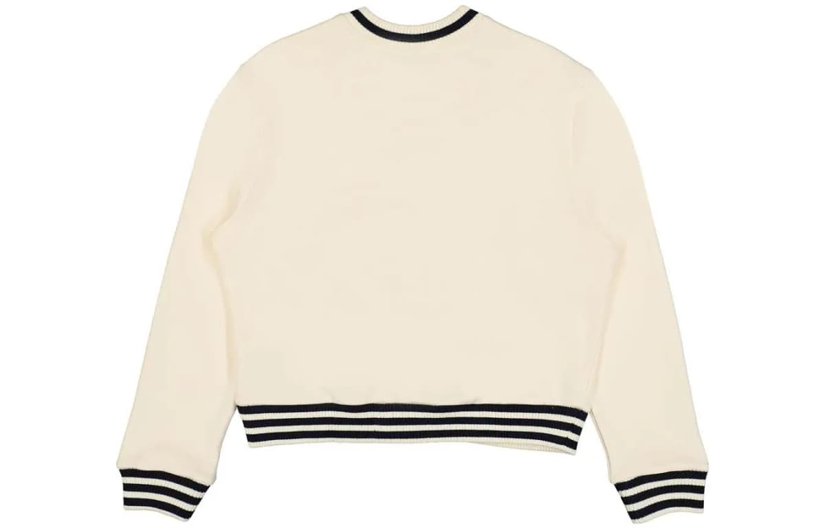 Adidas Originals X Sporty & Rich Qadın V-Yaxa Sweatshirt Krem/Göy 2
