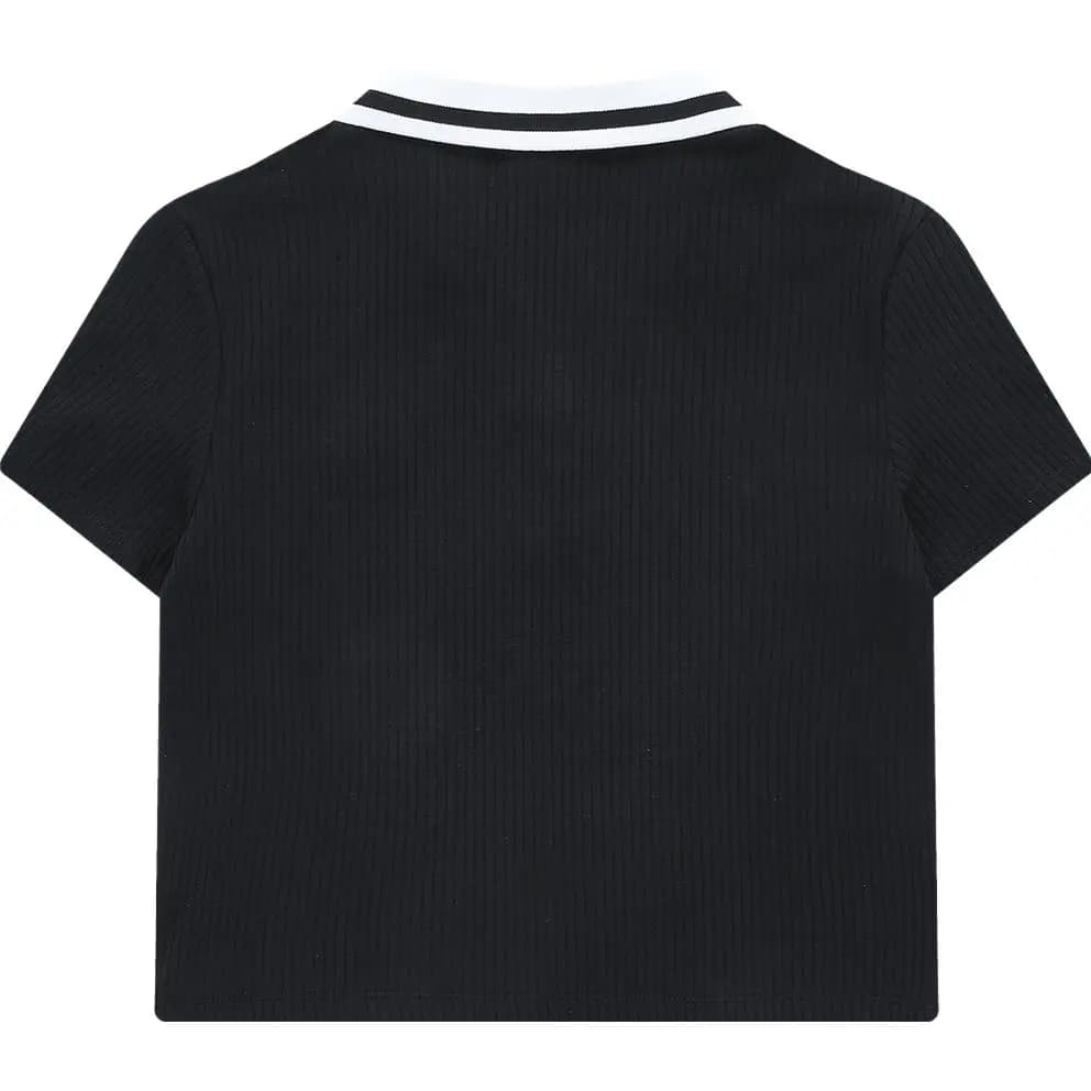 FILA FUSION Qadın Polo Köynəyi Qara 2