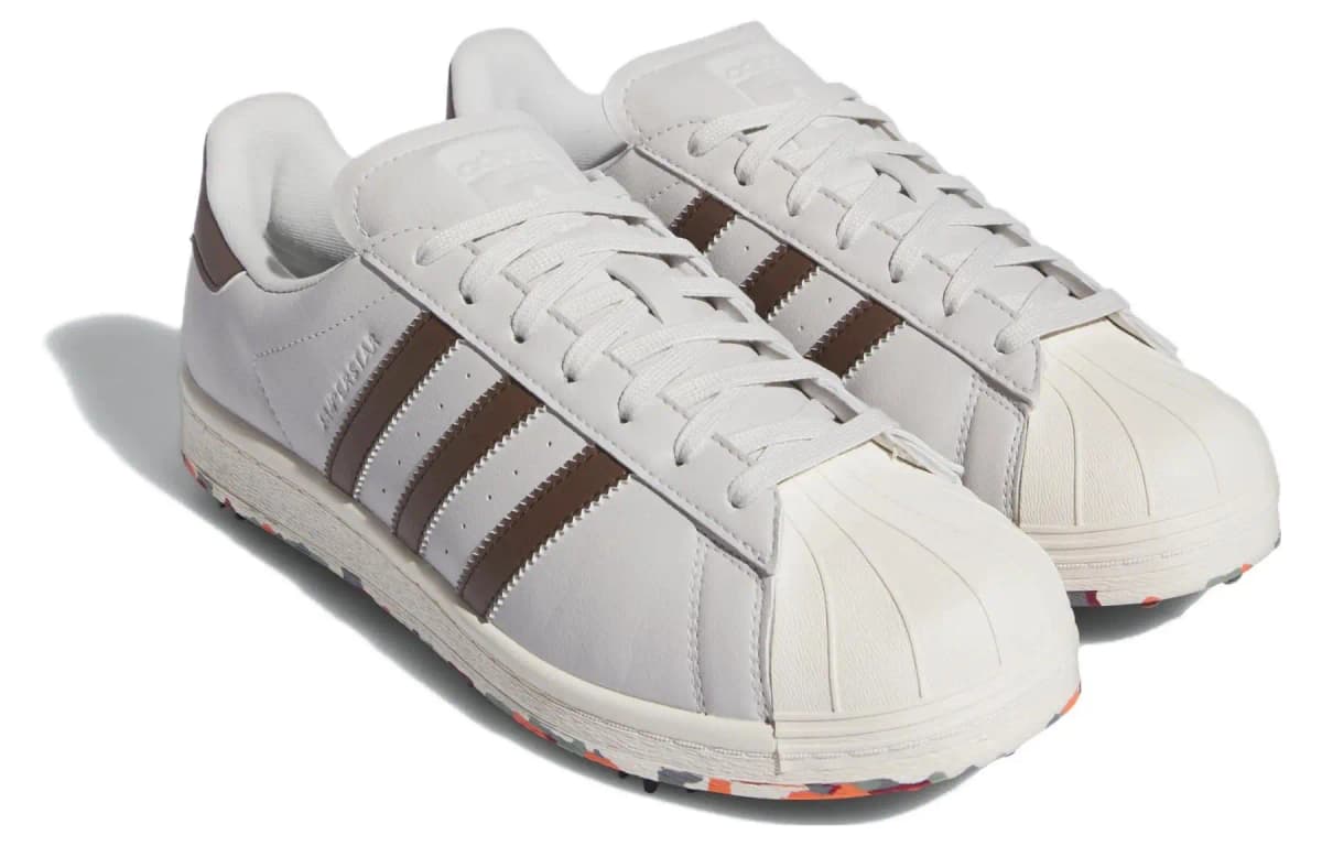 Adidas Originals Superstar Golf Boz/Qəhvəyi 3