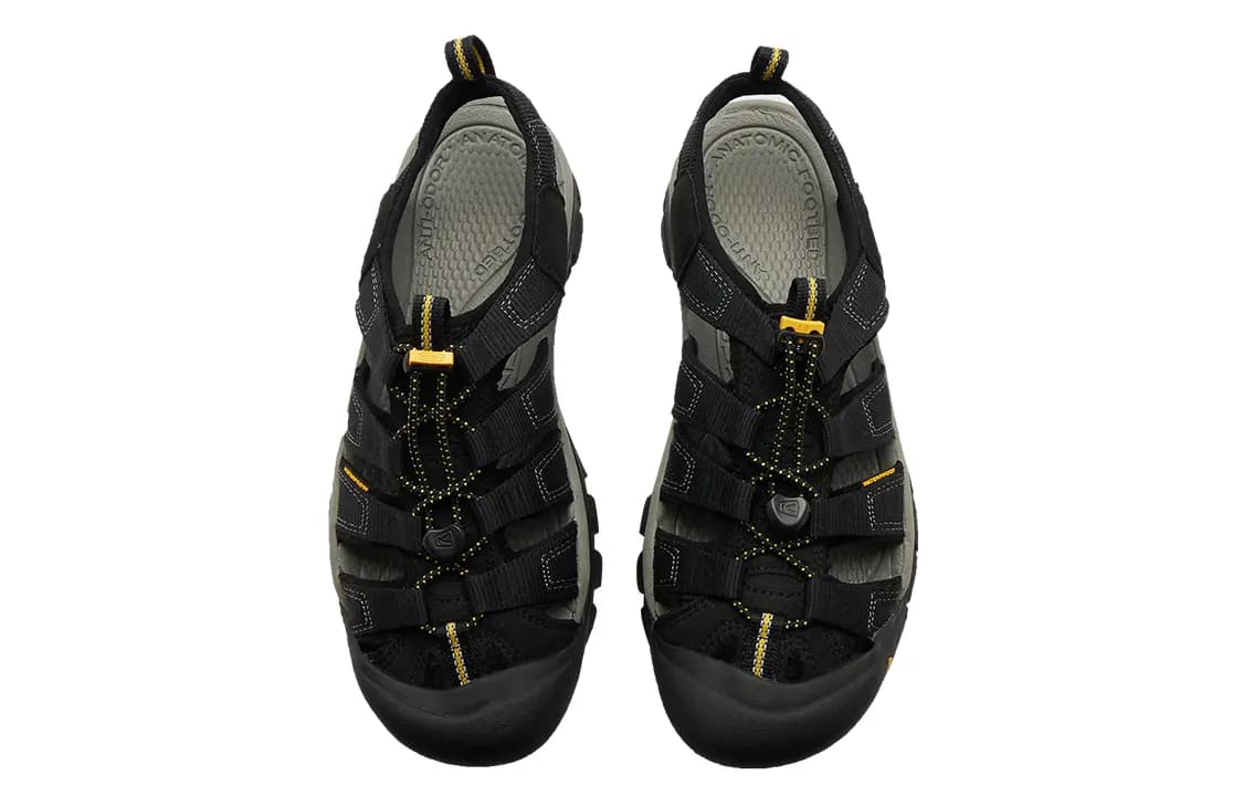 KEEN Newport H2 Non slip Breathable And Wear resistant River Trekking Shoes Men's Black 4