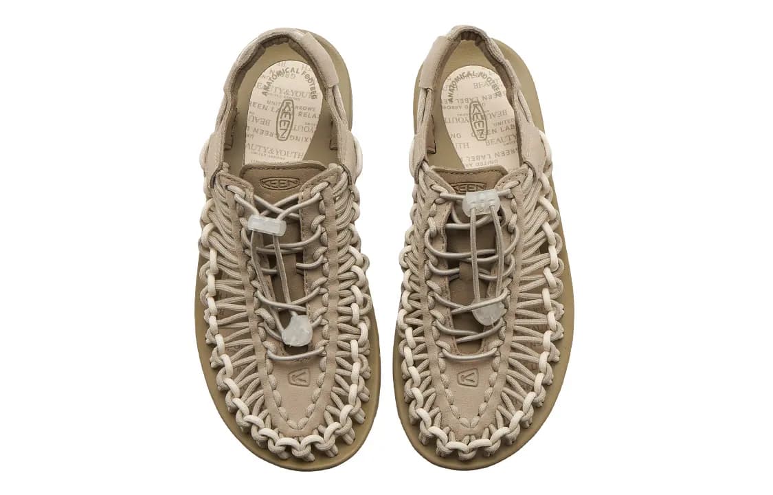 KEEN Uneek Slip-Resistant Sports Sandals River Trekking Shoes Women's Khaki 4