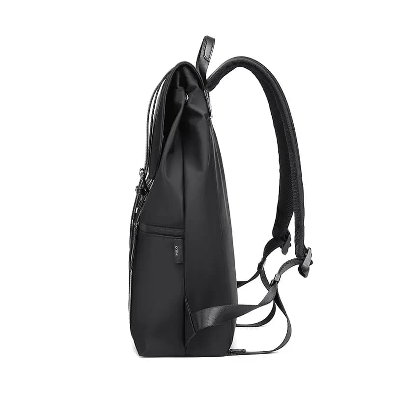 POLO Fabric With Synthetic Leather Backpack Large Size Men's Multicolor