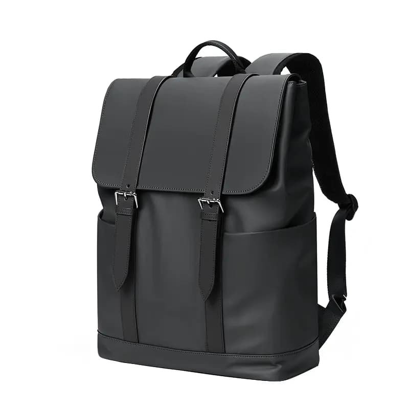 POLO Fabric With Synthetic Leather Backpack Large Size Men's Multicolor 11