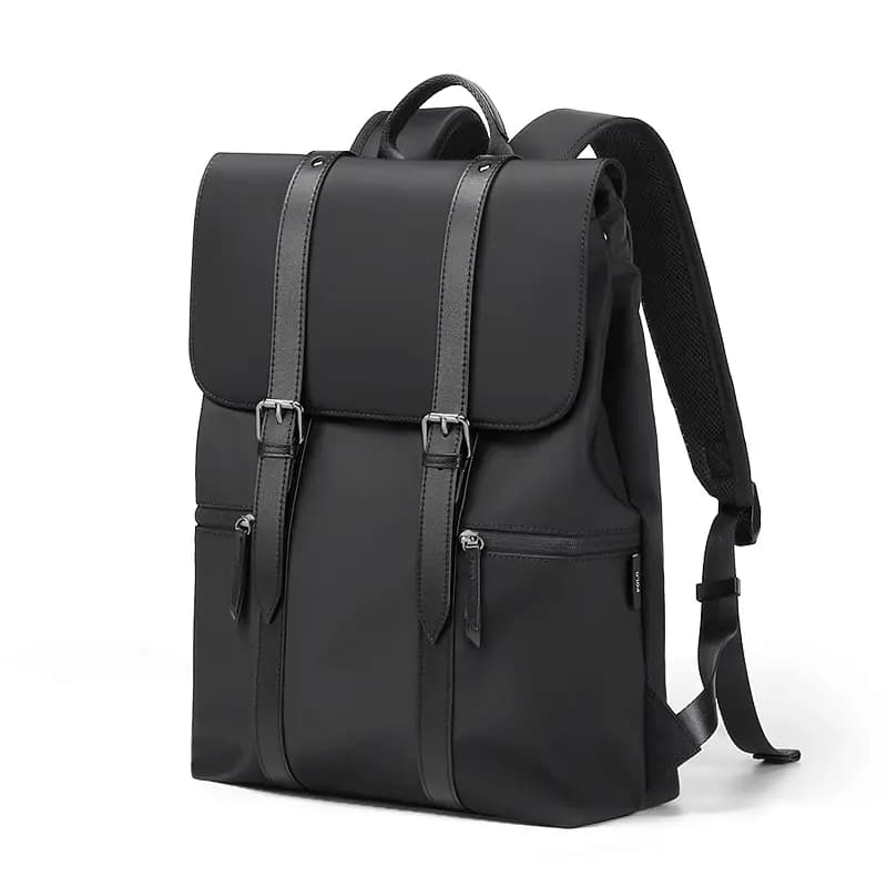 POLO Fabric With Synthetic Leather Backpack Large Size Men's Multicolor 25